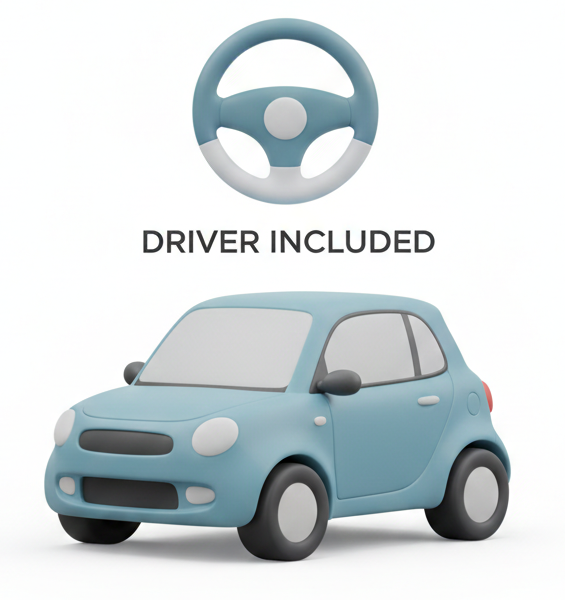 Driver with Car